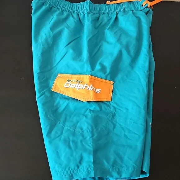 NFL Miami Dolphins Lined Swim Trunks, Size 14/16 🐬🏈 - Picture 2 of 13
